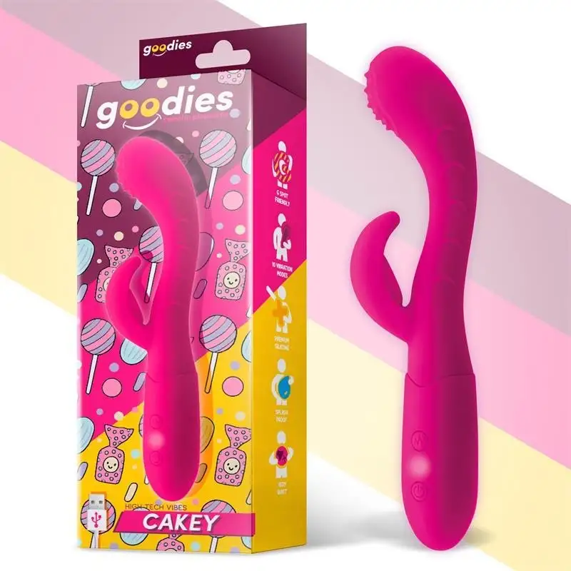 Cakeet-Vibromasseur-point-G-lapin-USB-silicone-Fuchsia-1