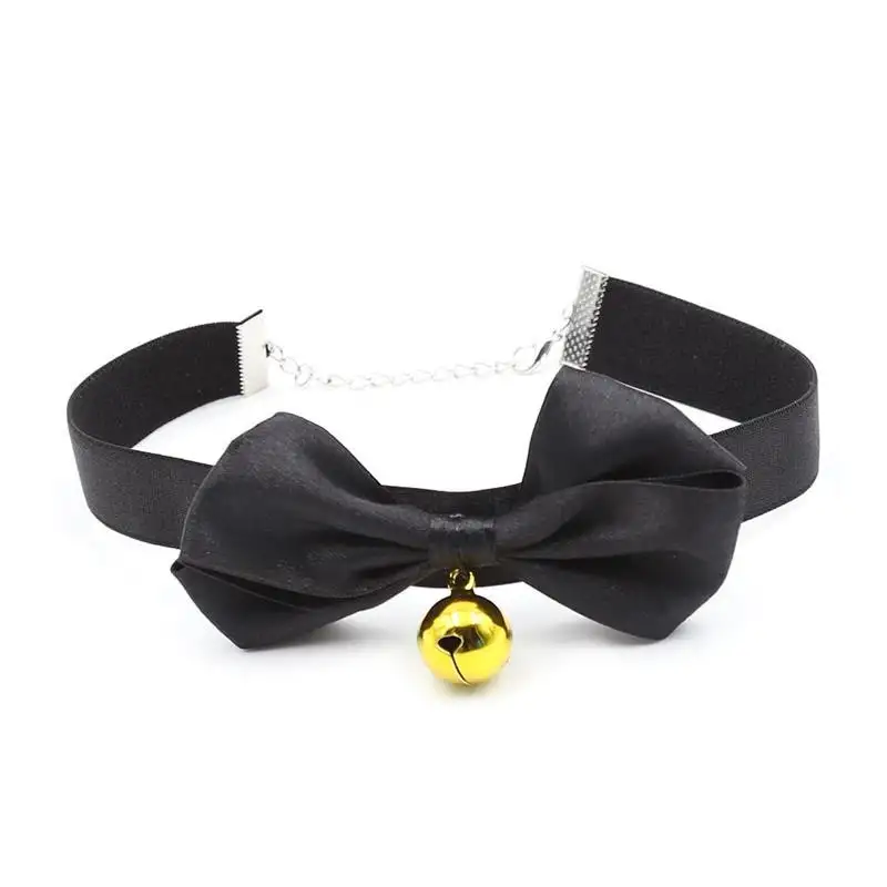 Collier-avec-lacet-clochette-29-cm-noir-M-1