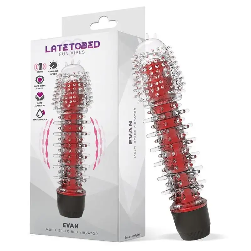 Evan-Vibromasseur-Multi-Vitesse-rouge-1