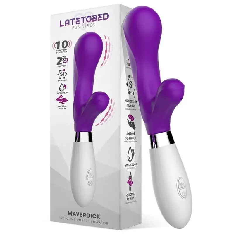 Maverdick-Vibromasseur-silicone-mauve-1