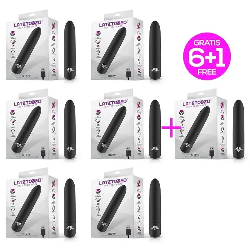 Pack-6-1-Shoty-balle-vibrante-USB-10-Vitesses-Moteur-Puissant-Noir-1