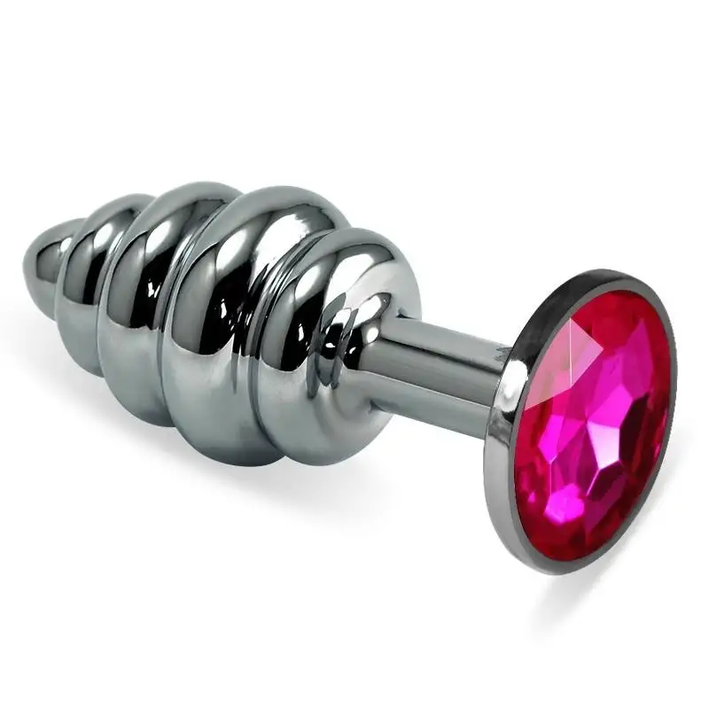Plug-Anal-spirale-Rosebud-avec-pierre-Fuchsia-1