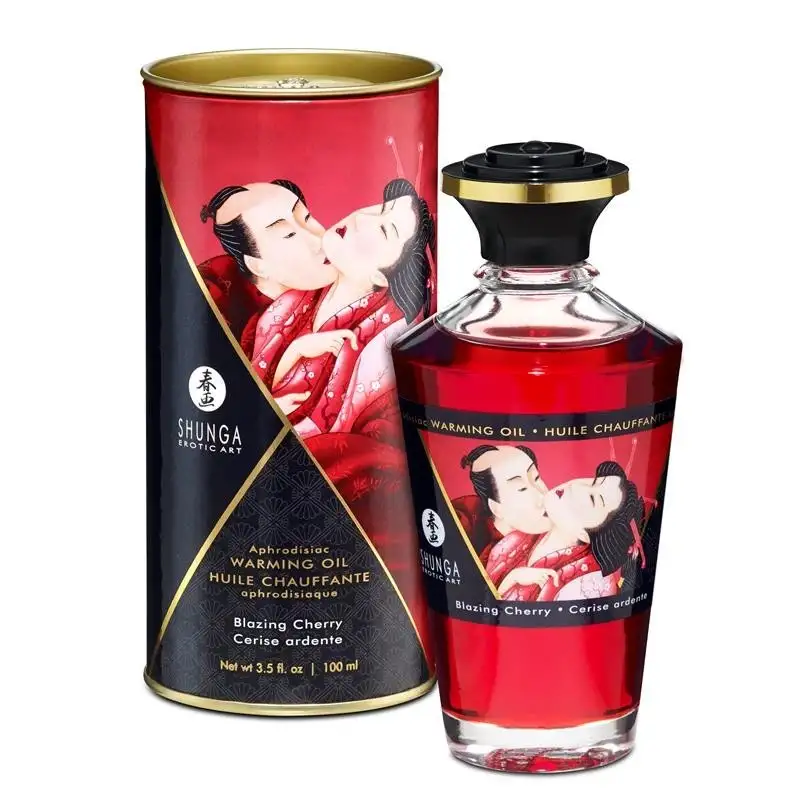 Shunga-huile-massage-effet-chaud-cerise-Ardiente-1