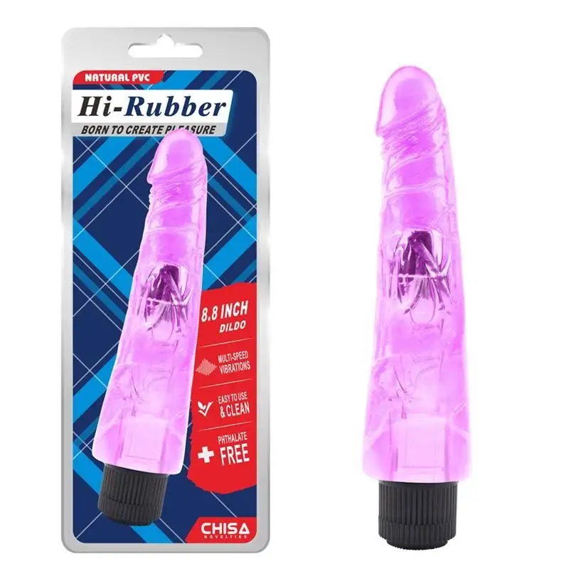 Vibromasseur-Hi-Rubber-8-8-mauve-1