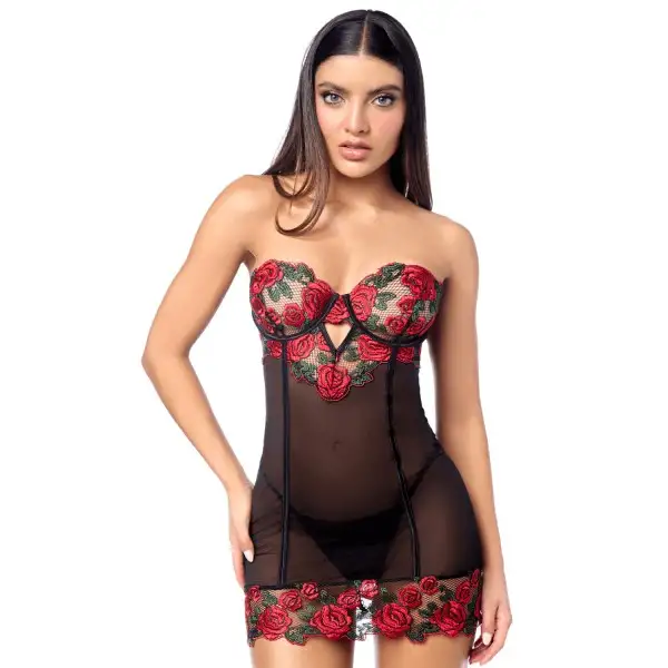 babydoll-sexy-a-armatures-mapale-broderie-roses-et-string-mal7619bkrd-1
