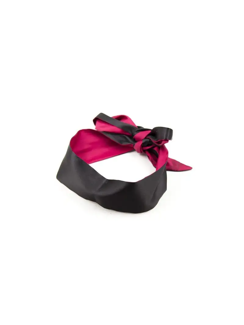 bandeau-en-tissu-satine-noir-et-rose-1