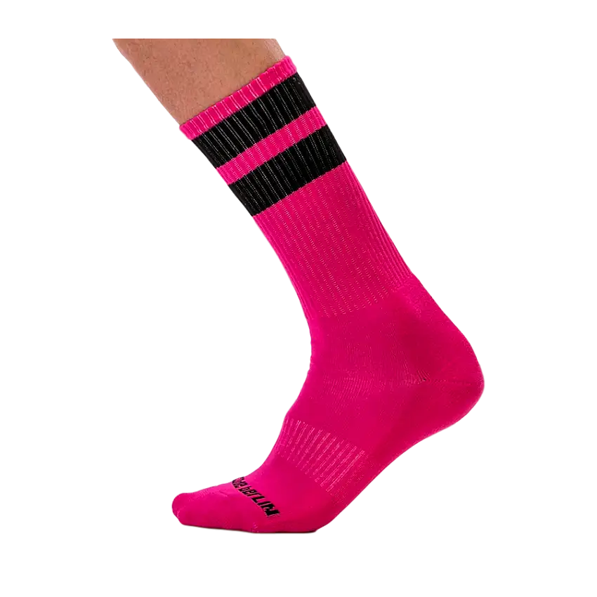 chaussettes-gym-socks-rose-noir-1