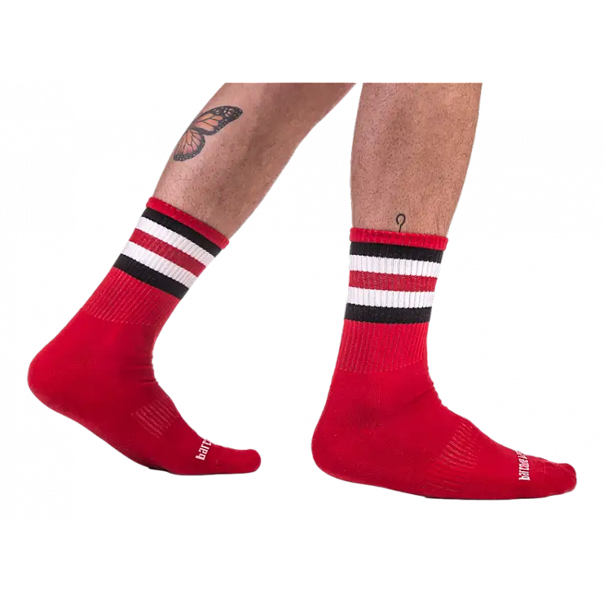 chaussettes-half-fetish-stripes-rouge-noir-blanc-1