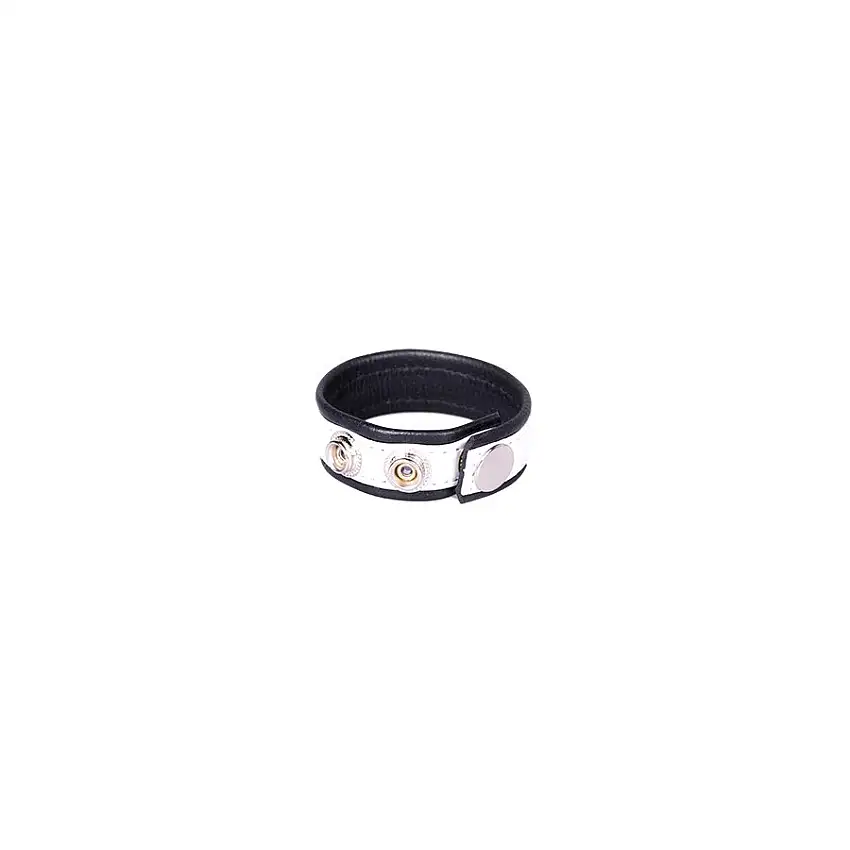 cockring-cuir-3-pressions-blanc-1