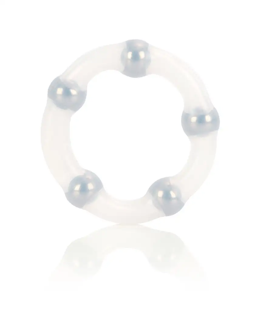 cockring-perle-silicone-et-bille-metal-calexotics-1