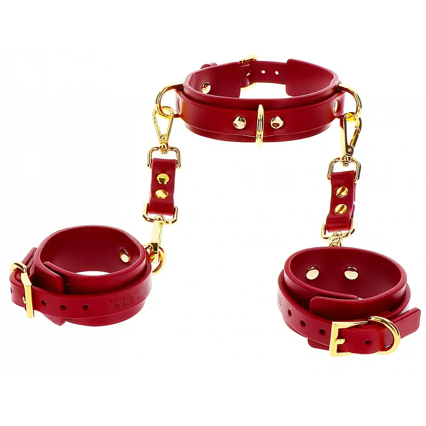 collier-d-ring-menottes-de-poignets-taboom-rouge-1