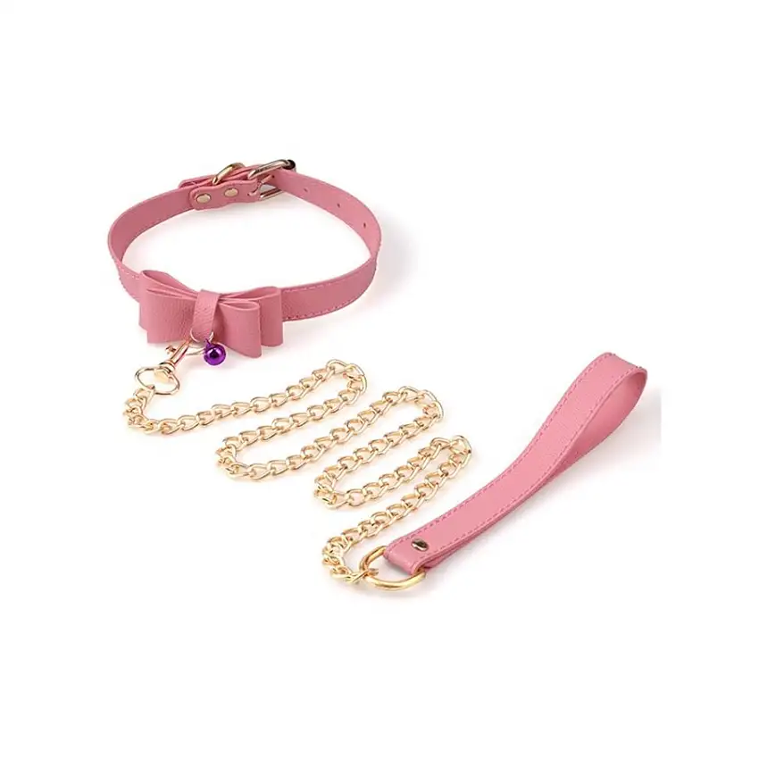 collier-laisse-bow-rose-1