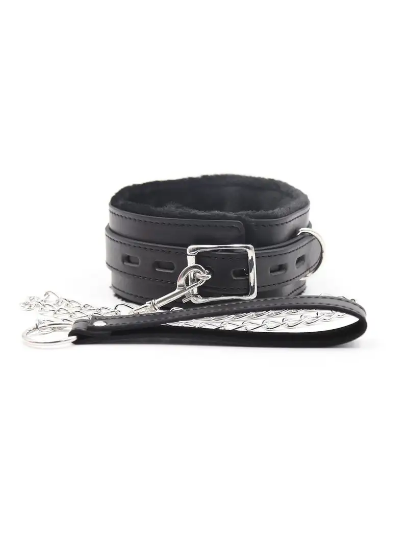 ensemble-collier-noir-laisse-bondage-1