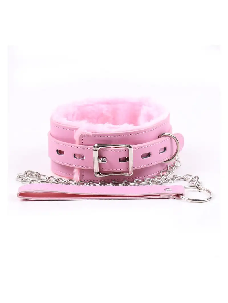 ensemble-collier-rose-laisse-bondage-1