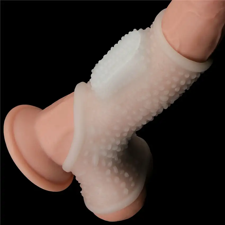 gaine-de-penis-vibrante-avec-ballstretcher-knights-ring-best-drip-10cm-1