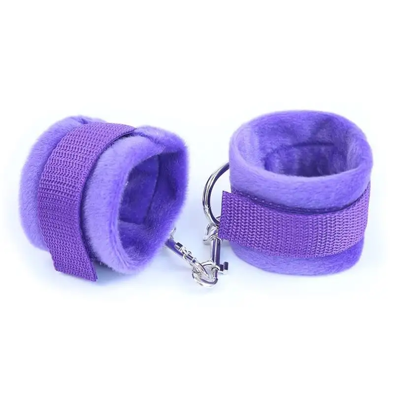 menottes-en-tissu-avec-velcro-pour-poignees-avec-franges-long-pourpre-1