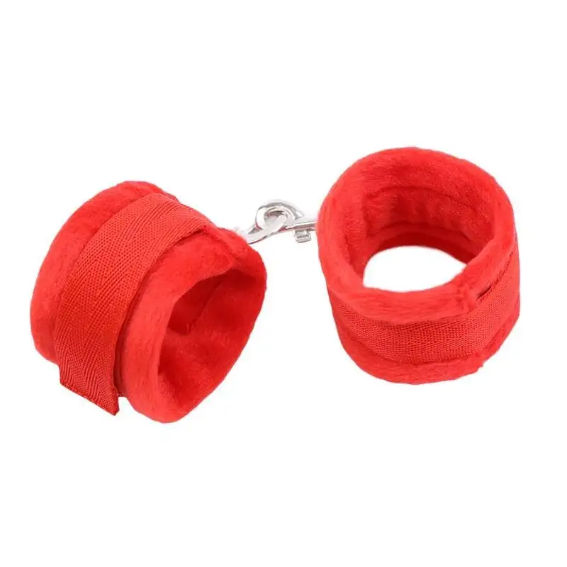 menottes-en-tissu-avec-velcro-pour-poignees-avec-franges-long-rouge-1