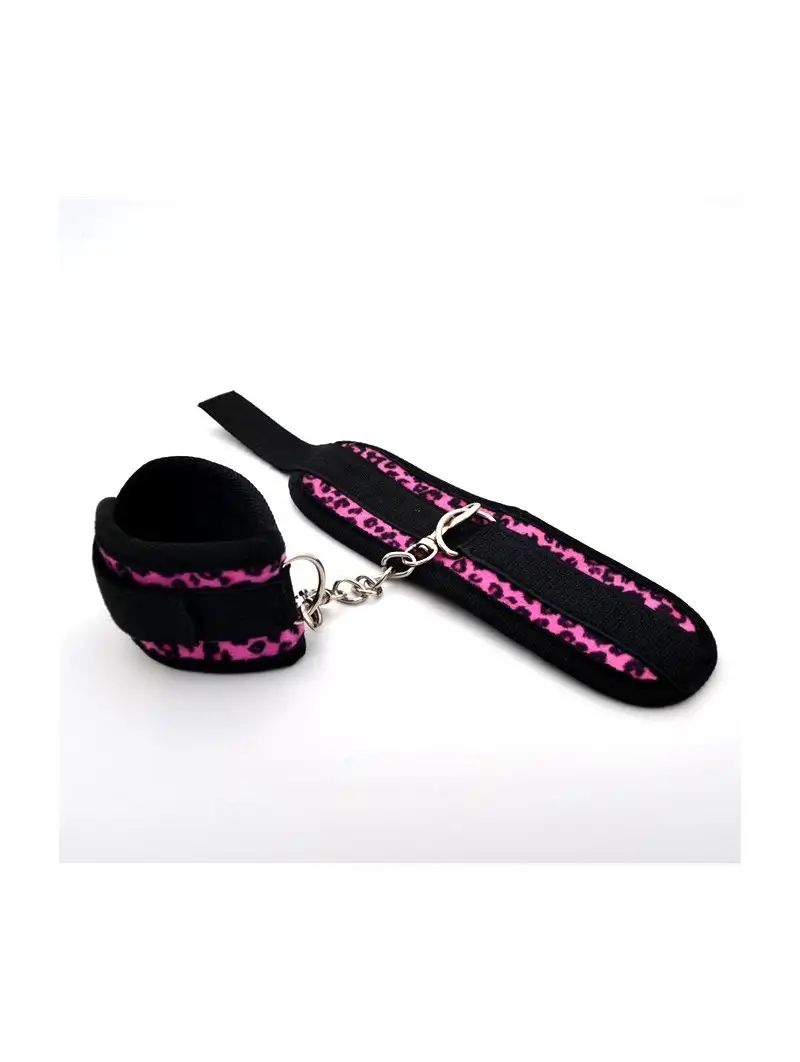 menottes-velcro-leopard-rose-1