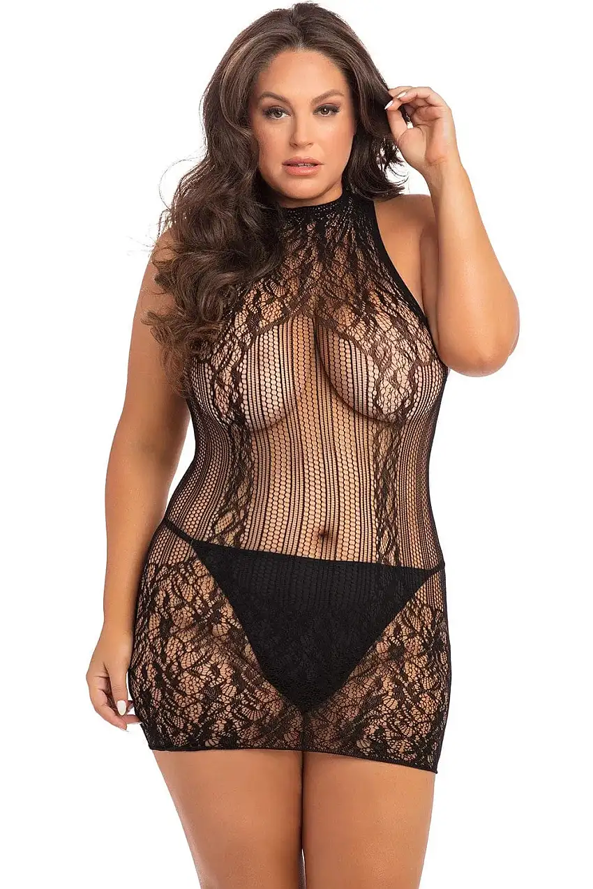 mini-robe-grande-taille-r-sille-noire-1-1