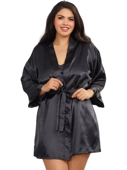 nuisette-grande-taille-noire-avec-peignoir-satines-dg3717xblk-1