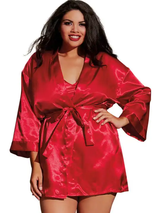 nuisette-grande-taille-rouge-avec-peignoir-satines-dg3717xred-1