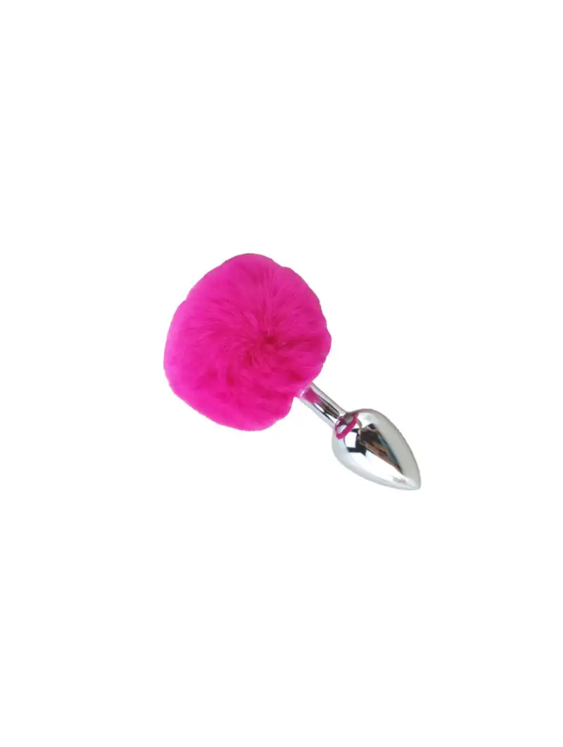plug-anal-pompon-de-lapine-fuchsia-1