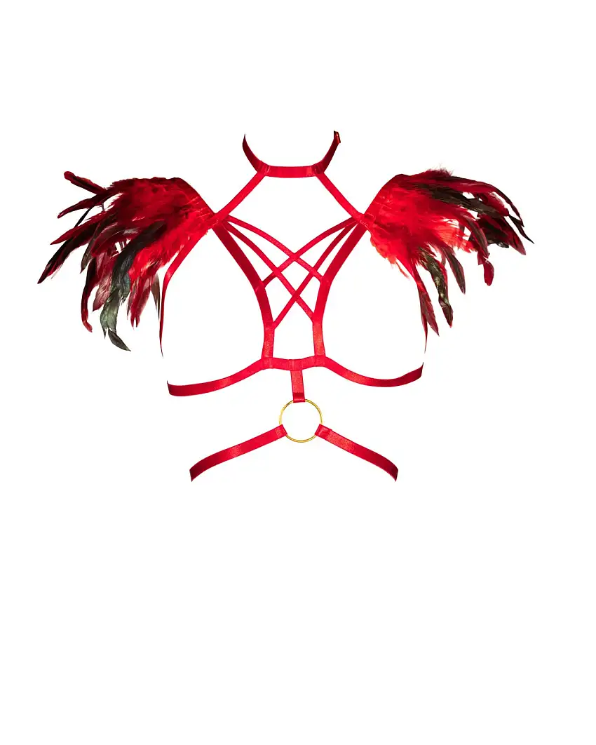 top-harnais-epaulettes-a-plumes-1