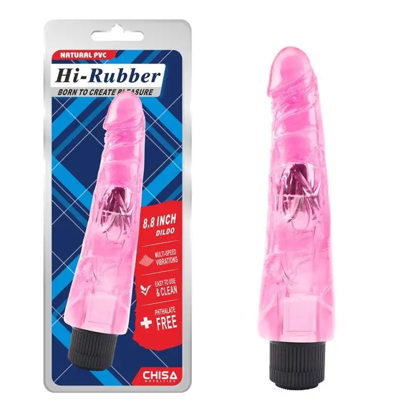 vibromasseur-Hi-Rubber-8-8-Rose-1