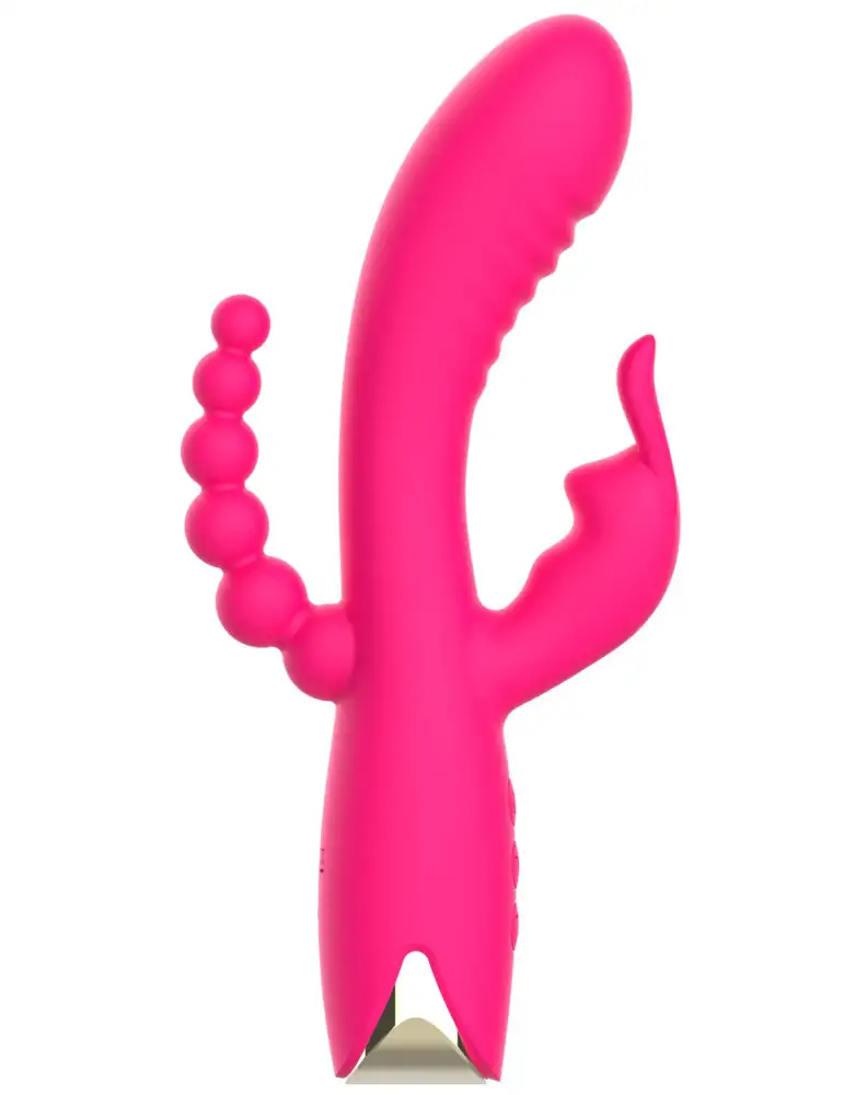 vibromasseur-triple-stimulation-tres-puissant-rose-usb-1